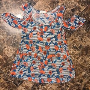 5/$25 Kate & Sam Stripped Floral Top